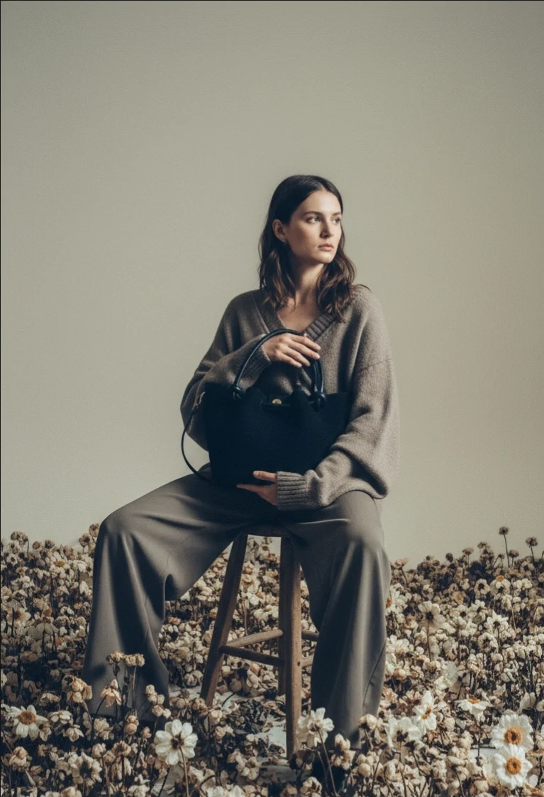 Barcelona Suede Premium Italian Leather Bag - Image 10