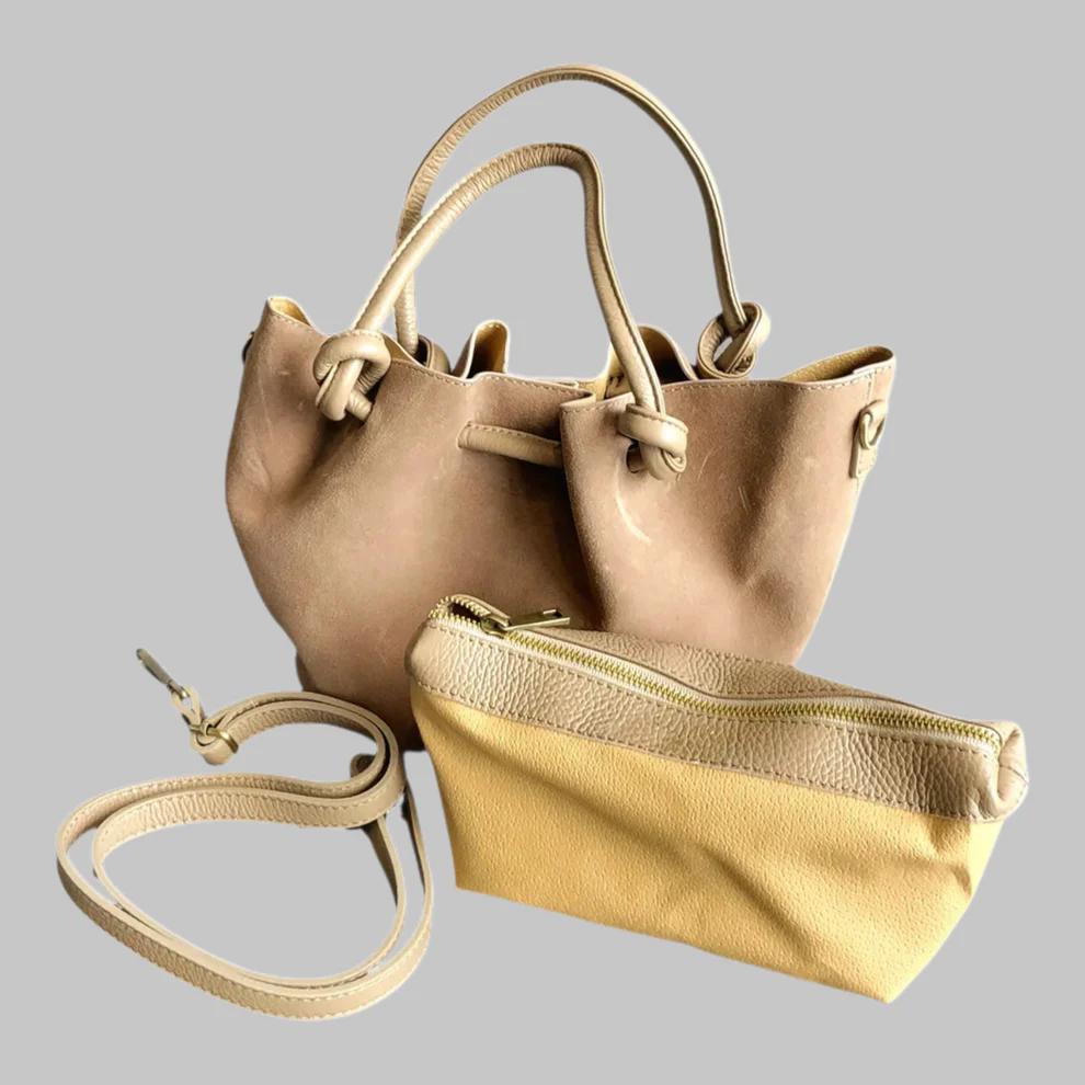 Barcelona Suede Premium Italian Leather Bag - Image 6